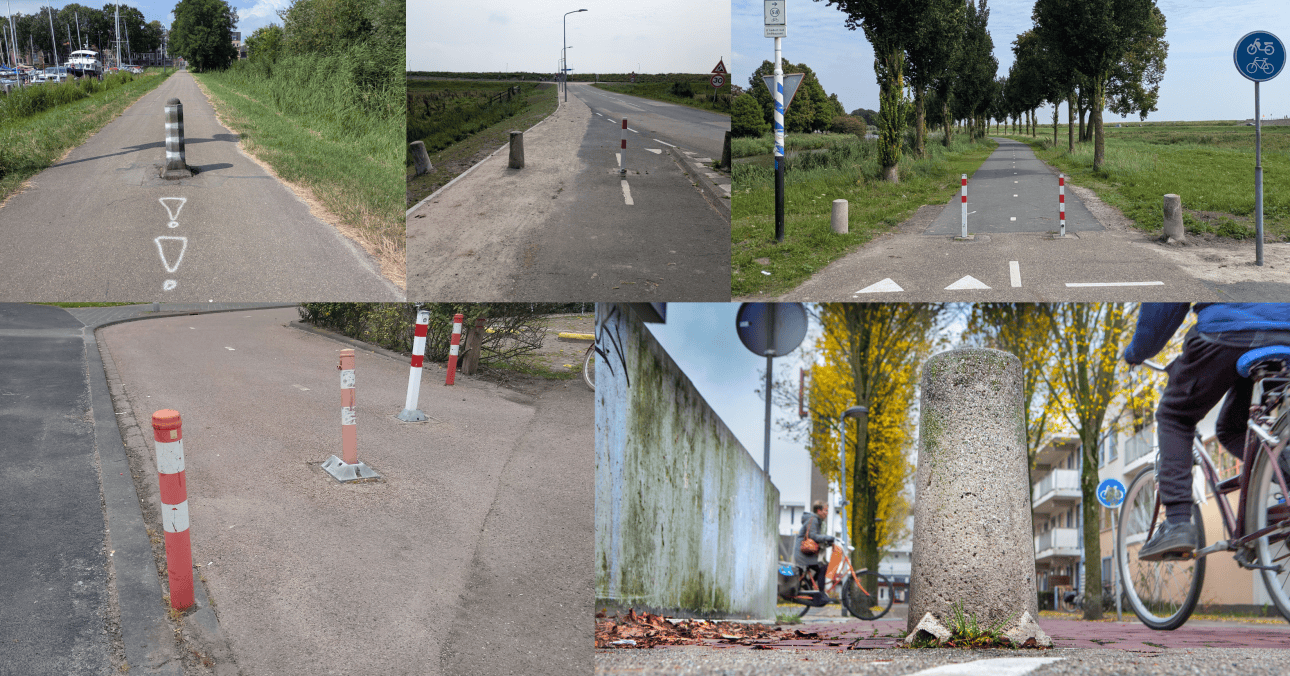 Rotterdam cyclists can help map dangerous bike path bollards during Paaltjescheckdag on 19 September, organised by Fietsersbond and Haskoning.